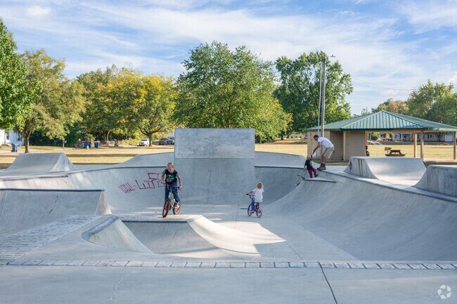 Sheridan Skate Park in 12 Points is a favorite spot for local skaters.
