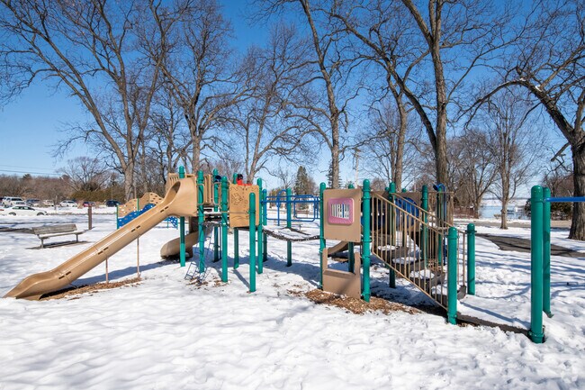 Spring Harbor Park features a playground for children to enjoy.