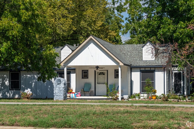 Neighbors in Seagoville often greet each other along sidewalks.
