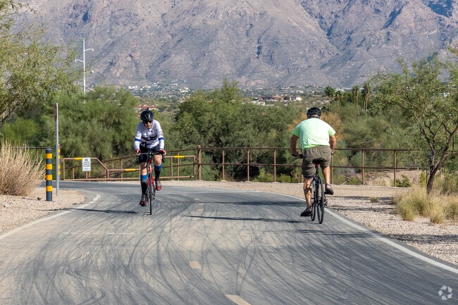 Passing other roadies is pretty common in Mortimore and other Tucson neighborhoods.