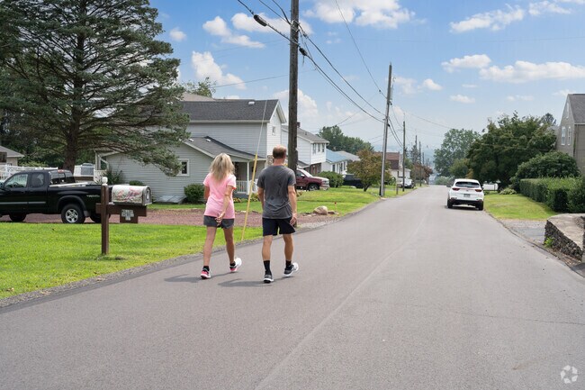 Residents enjoy the challenging exercise on the hills in Pringle.
