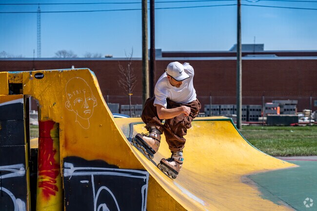Meet with friends and spend the day shredding outside at Bishop Park's Skatepark.