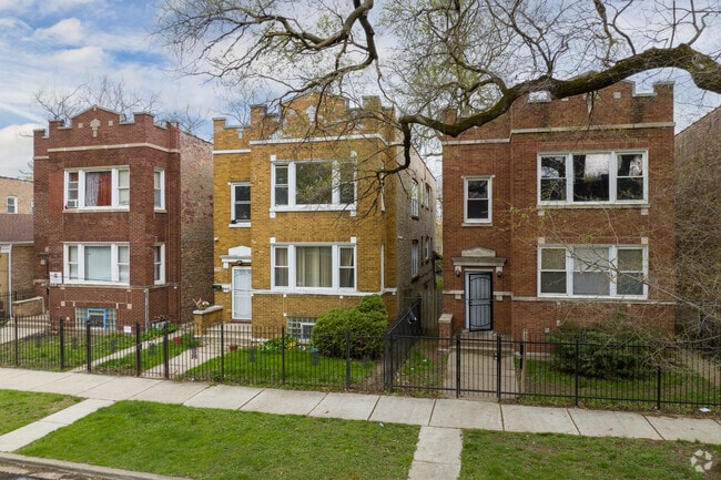 Rows of Brick Two-Flat Homes Back of The  Yards, Chicago