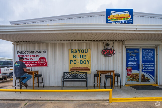 Locals and visitors alike love to visit Bayou Blue Po Boys to get a delicious sandwich for lunch.