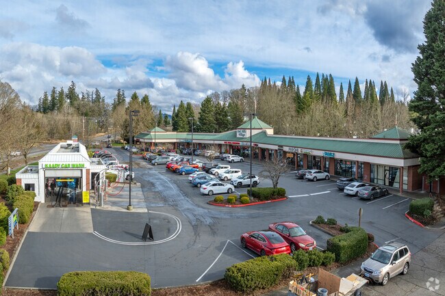 The city’s only shopping center is the Oak Hills Village strip mall, which features a Kaady Carwash.