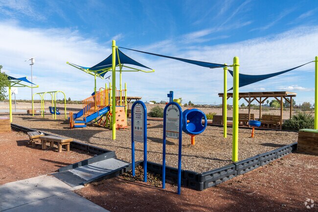 Fun unleashed: kids' delight at Coyote Park's fantastic playground.
