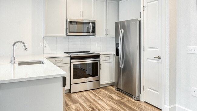 New stainless steel appliances in renovated homes
