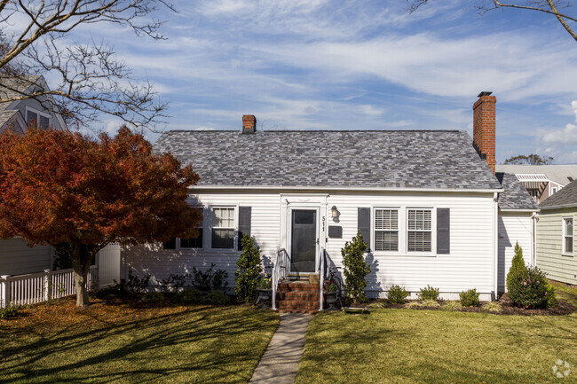The beach bungalow style homes in the Oceanfront neighborhood embody laid-back coastal living.