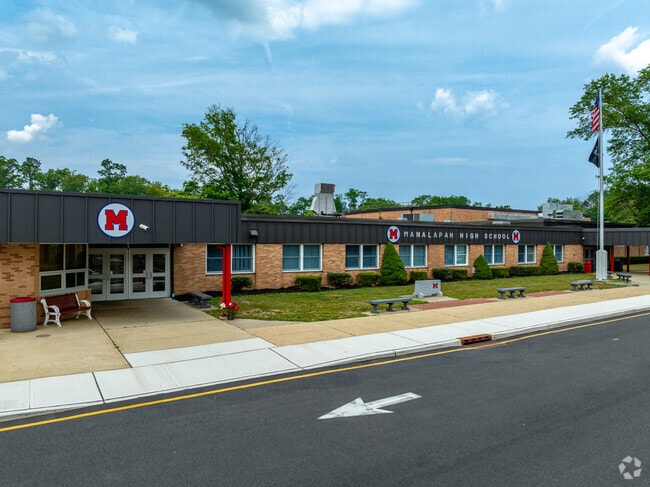 Entrance at Manalapan High School.