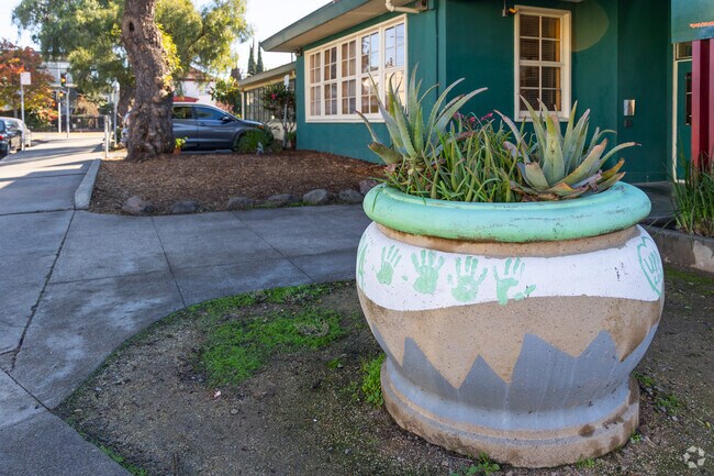 Urban Promise Academy has art all around the campus in Oakland.