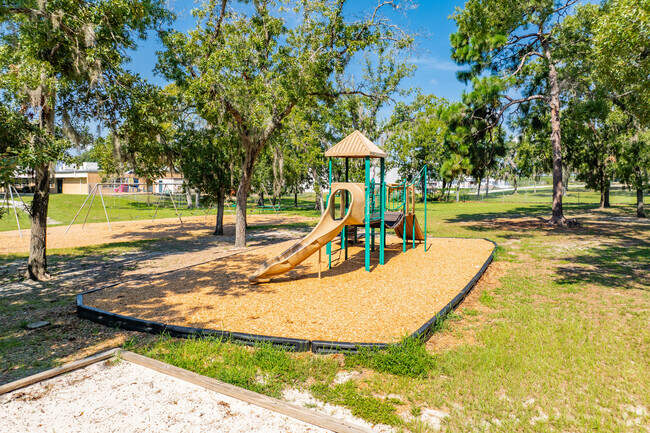 Kids enjoy playing on the play area at Lecanto Middle School.
