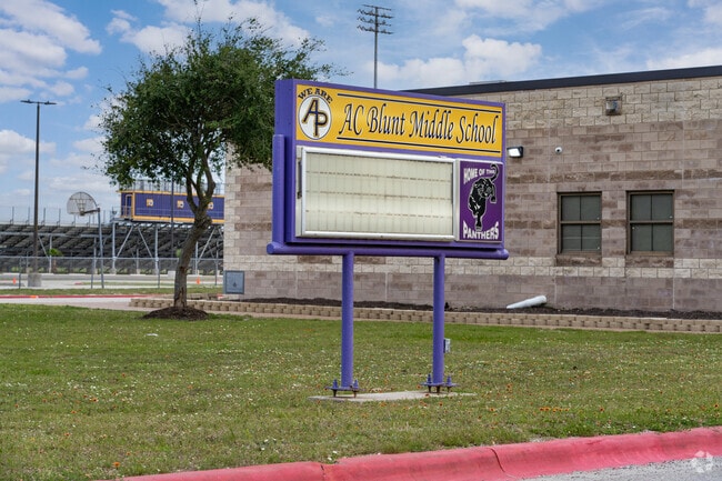 AC Blunt Middle School hosts 6th to 8th grades and located in central Aransas Pass, Tx.