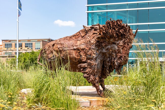 Downtown Sioux Falls is filled with original art and a beautiful riverfront.