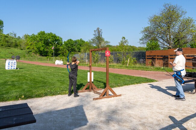 Blackwell Forest Preserve has an archery range available for use with a permit.