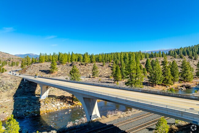 Glenshire Bridge connects the community with scenic trails and mountain landscapes.