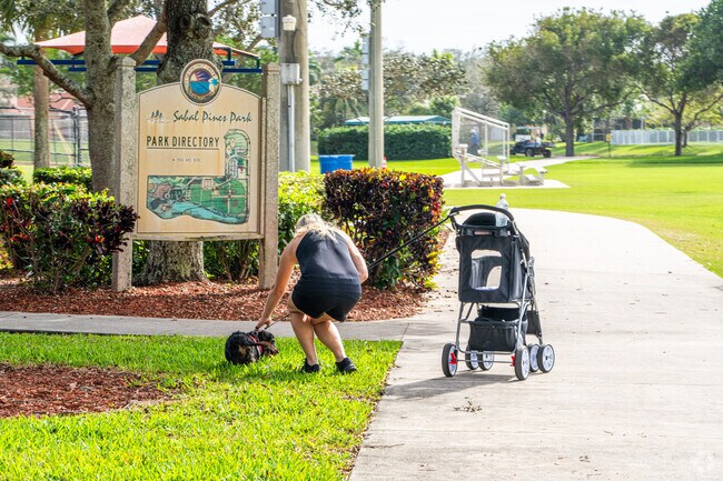 Bring furry friends along on walks around Banyan Trails.