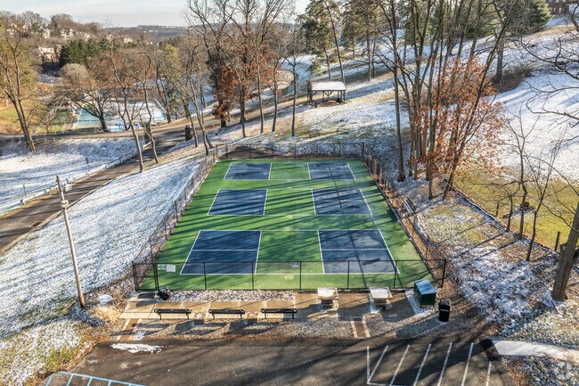Pickleball courts were added to Canonsburg Town Park in 2019.