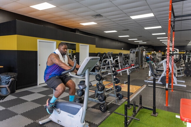 A few miles from the Moravian-Baywood neighborhood, you can work out at Old Town Fitness.