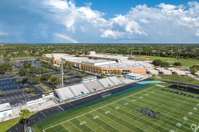 Gulf Coast High School near Mediterra sits on a large well appointed campus.