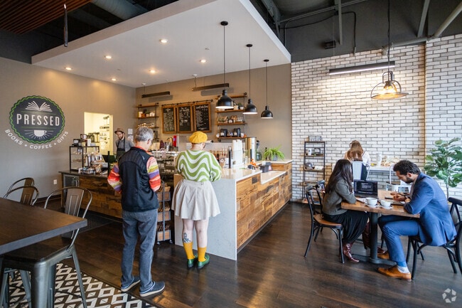 Pressed is a charming spot in Frontier combining a coffee shop with a bookstore and gift store.
