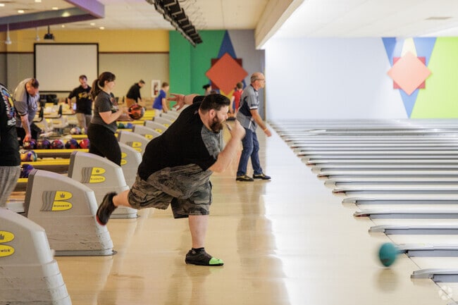 Ten Pin Alley is a popular spot most evenings for bowling.