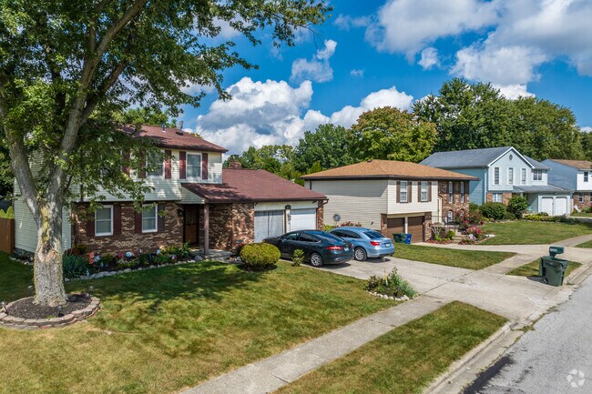 Brice is full of split-level and bi-level homes, and many have two-car garages.