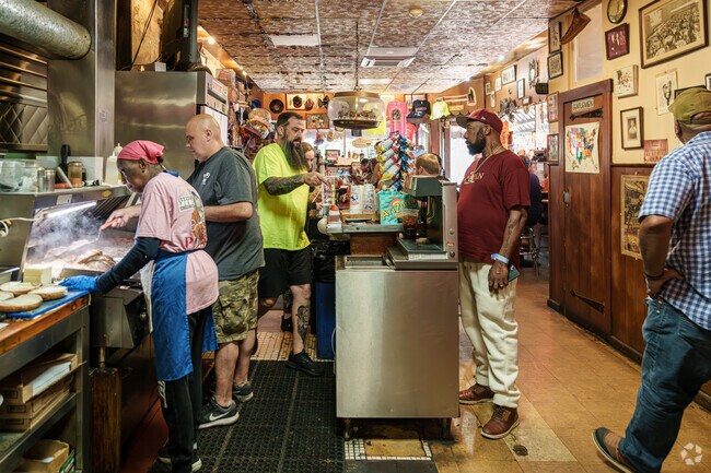The lunchtime rush is frenetic at Donkey's Place, one of Gateway's favorite eateries.