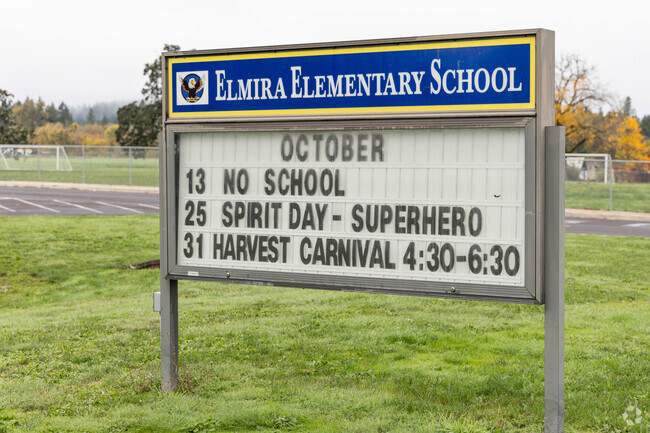 Elmira Elementary School gets a 5 out of 10 in Great Schools.