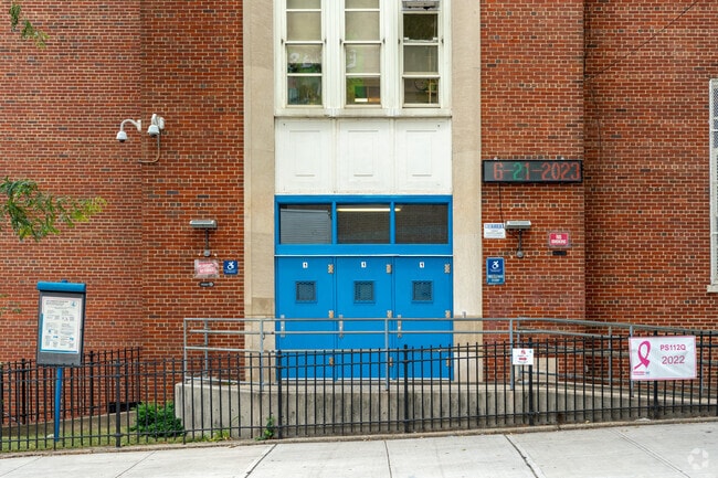 Main entrance to P.S. 112 Dutch Kills located on 37th Ave.