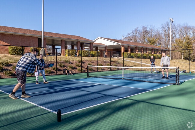 Play a friendly game of pickleball at Jim Barnett Park, near Stephens City.