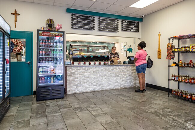 In Gardere, the Boudin Shack sells take-home meats and Cajun-style ingredients.