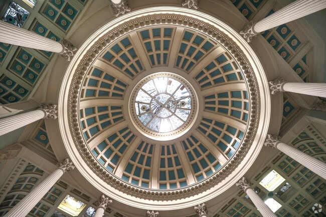 Take in the beautiful architecture at the Lynn Library near Chatham Street.