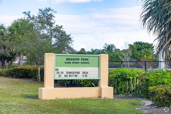 Meadow Park elementary school supports low income students.