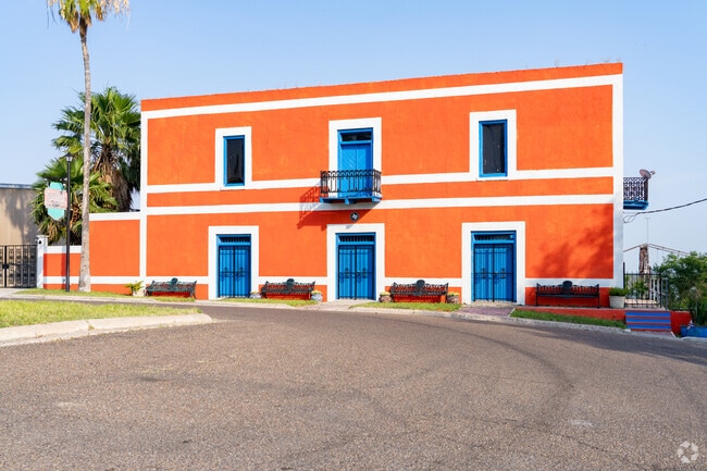 Various spanish architectural style homes are being renovated in the downtown Roma area.