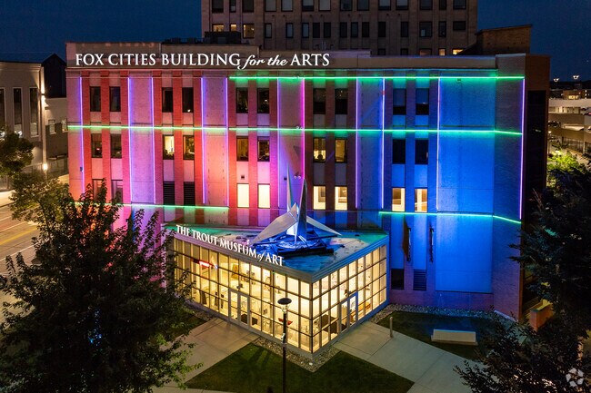 Art lovers in Peabody Park can explore three floors of galleries at the Trout Museum of Art.