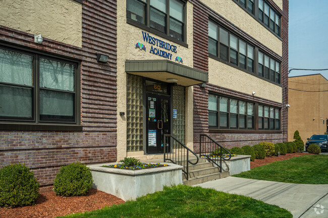 The entrance to Westfield Academy in Bloomfield
