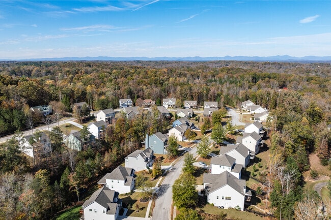 Lake District features polished neighborhoods nestled in the wooden landscape.