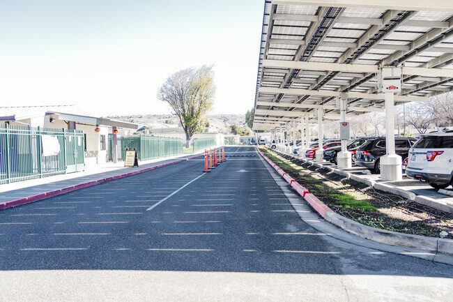 The drop off area of Voices College-Bound Language Academy in San Jose, California.