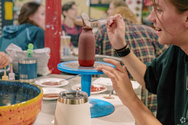 Locals can visit Tip Top Pottery in White River Junction to create and hand paint pottery.