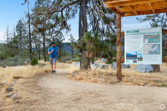 Run, walk, or hike through the Rough and Ready Botanical Wayside in O'Brien.