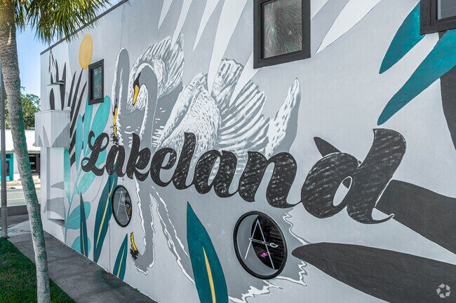 Lakeland Swan Mural is a resident favorite within the community.