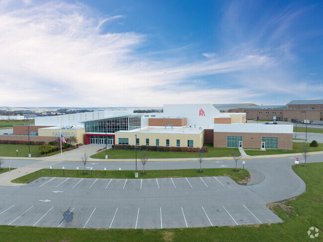 Fairfield Freshman School building entrance.