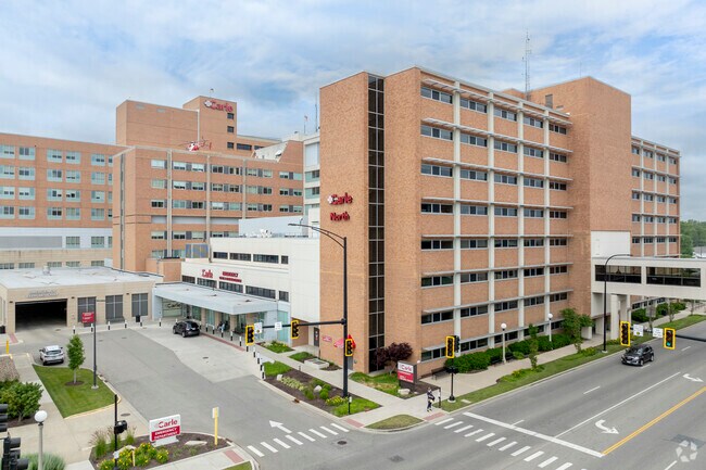 Carle Foundation Hospital and OSF Heart of Mary Medical Center are 15 miles away from Mahomet.