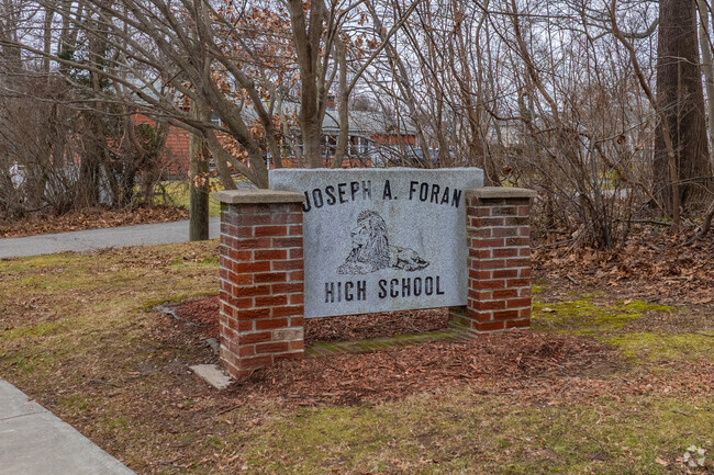 Joseph A. Foran High School at 80 Foran Rd, Milford, CT 06460.