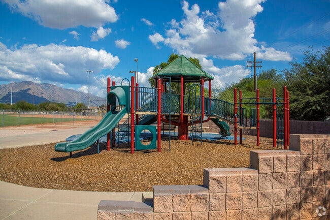 Young students love to play at the playground during their free time at the Carden of Tucson.