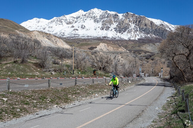 Provo River Parkway offers trails and views close to Old Orchard homes.