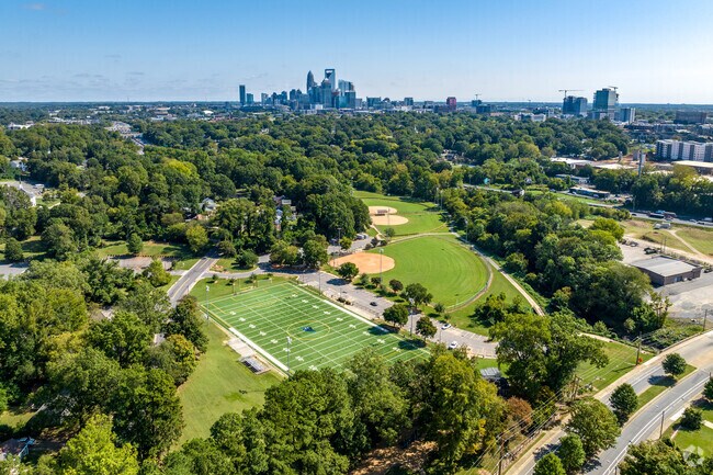 The popular Revolution Park is located just south of Uptown Charlotte near Westover Hills.
