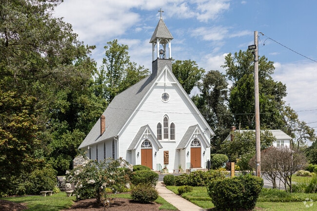 The historic Holy Family Catholic Church has been a part of Woodmore since 1890.