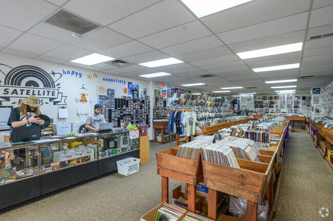 Students love buying their used vinyl from Satellite Records in Vine.