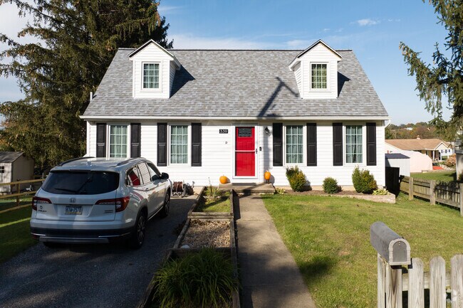 A Cape Cod with quaint dormer windows in Yoe, PA.
